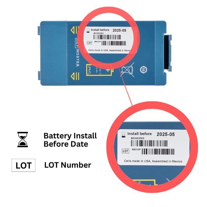 Philips HeartStart HS1 and FRx Non-Rechargable Battery M5070A - Image 2