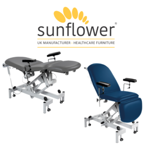 Sunflower Medical Fusion Electric Phlebotomy Chair with Electric Back and Foot Section SUN-FPHBE2